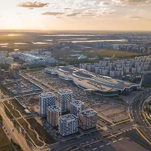 Отель Bugun апарт-гостиница с птичьего полета, Expo, Астана
